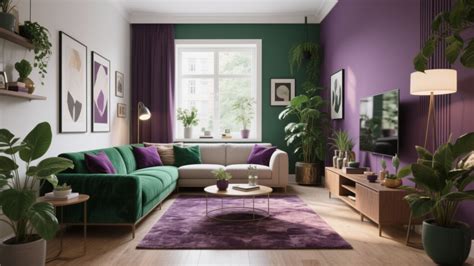 10 Green and Purple Living Room Ideas