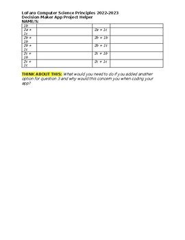 Image result for Decision Maker App Tutorial