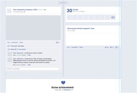 Image result for Facebook Timeline Sample