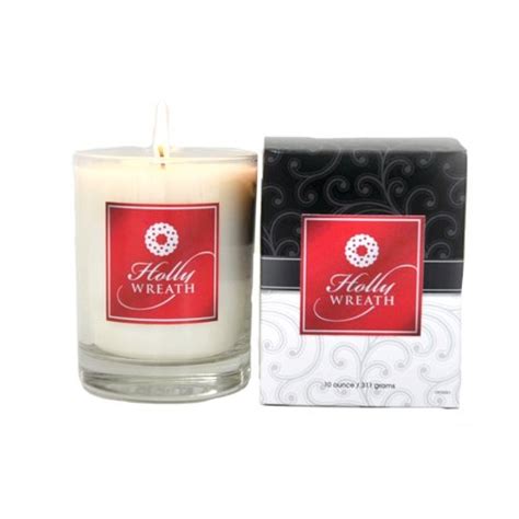 Buy Lakeshore Candle Company Holiday Boxed Candle, Holly Wreath Online ...