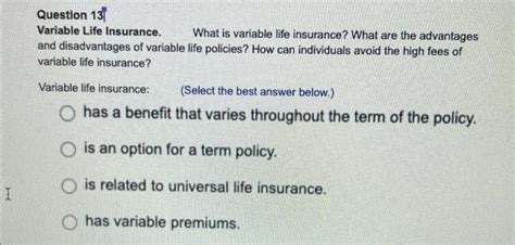 Variable Life Insurance Explained 的图像结果