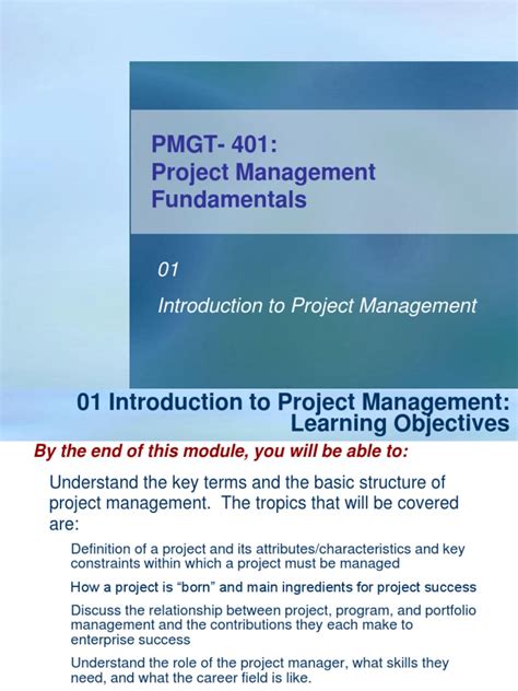 Image result for Introduction to Project Management Course