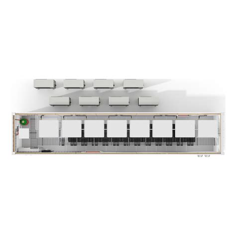 PFMICP090F1R012B - All In One ISO Container 90kW 12 rack overhead fan ...