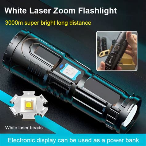 【Mini/retractable/super bright】White Laser Telescopic Zoom Flashlight/Mini Flashlight LED Torch ...