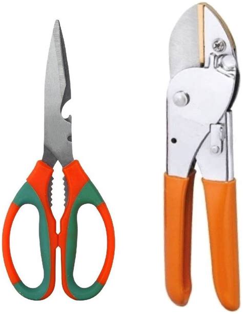 TRUPHE Garden Scissor, Pruner Gardening Cut Tools (Set of 2) Garden ...