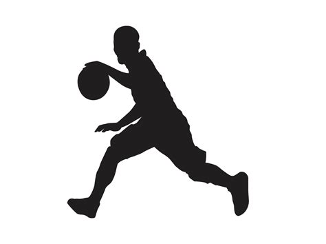 Basketball Player Silhouette Png - silhouette of basketball player