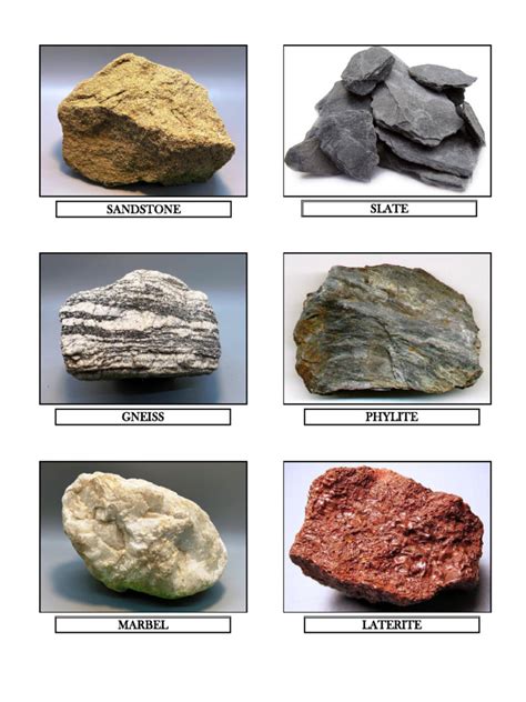 Image result for Examples of Rocks