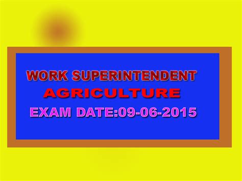 WORK SUPREND,AGRICULTURE SOLVED PAPER 2015 | EXAMCHOICES.IN