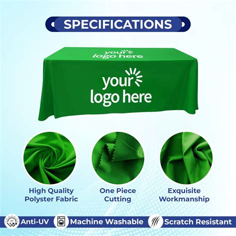 Custom Logo Tablecloth | Personalized Satin Table Throw - Etsy