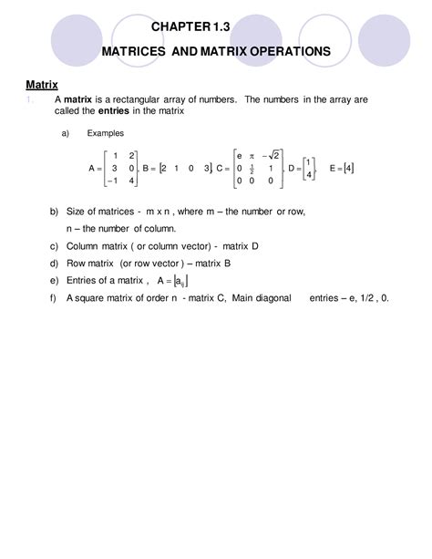 Image result for Matrix Operation in Matrix Algebra in Computer Science