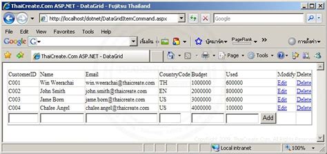 Image result for ASP DataGrid
