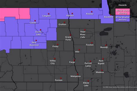 Rain and snow expected in extreme North Dakota, but with little to no ...