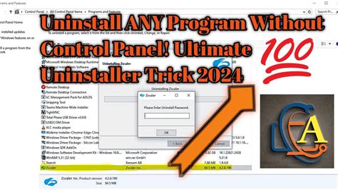 Control Panel Uninstaller 的图像结果
