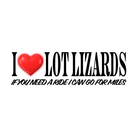 I ️ Lot Lizards | Decals — RIGHTEOUS PRODUCTS