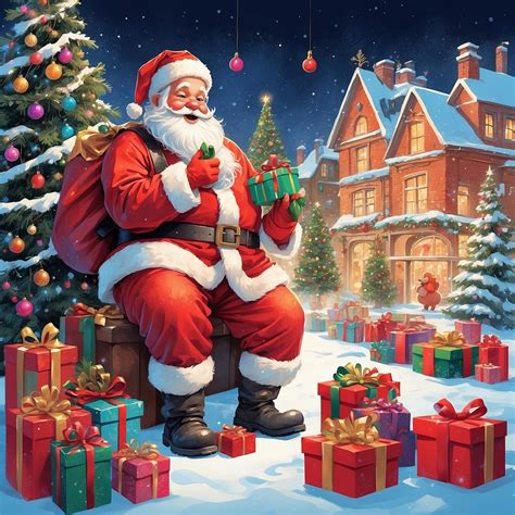 Christmas Santa Claus Art Print Free Stock Photo - Public Domain Pictures