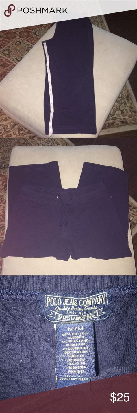 Navy Blue Capri Sweatpants by Polo Jeans Company