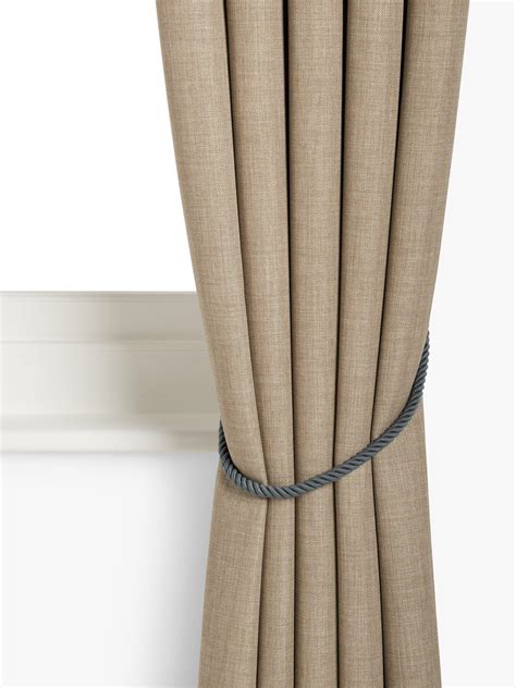 John Lewis Small Rope Tieback, Pack of 2, Mid Grey