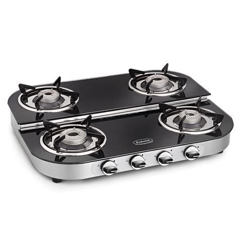 Padmini 4 Burner Gas Stove 4BR Step | Powerful Heat-Efficient Alloy ...