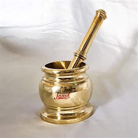 Buy JANAK Brass KHALBATTA/OKHALI MUSAL/Imam DASTA/Mortar and Pestle Set ...