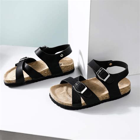 Snapklik.com : Trary Girls Black Sandals Open Toe Casual Summer Shoes