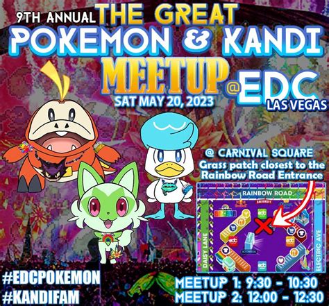 The Great Pokemon and Kandi Meetup at EDCLV 2023, Electric Daisy ...