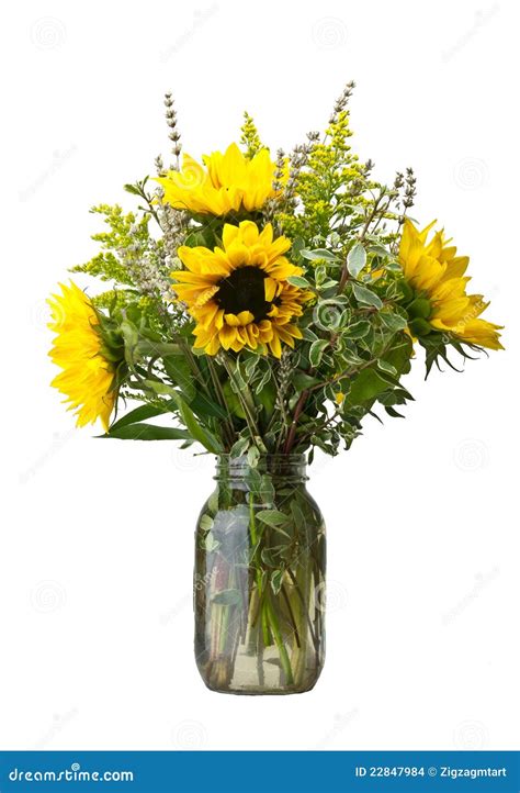 Flower Arrangement with Sunflowers Stock Photo - Image of ceremony ...