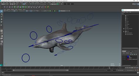 3D Dolphin Jumping Out Of Water Animated for Maya | 3D Molier International