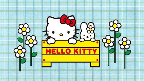 Download Hello Kitty And Bunny Background | Wallpapers.com