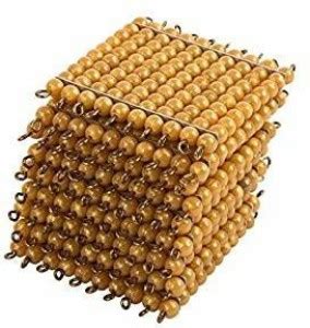 Leader Joy Montessori Math Materials 9 Golden Bead Hundred Squares for ...
