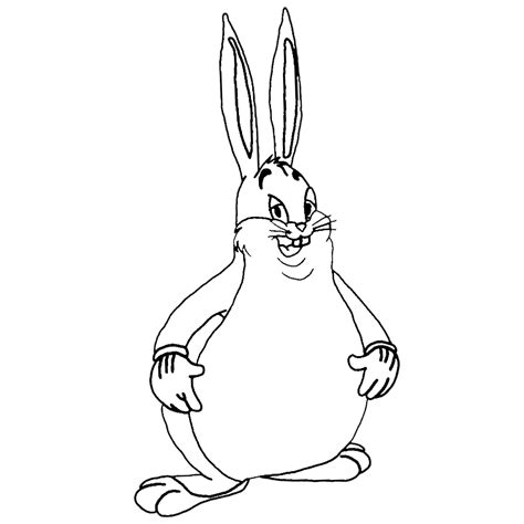 Big Chungus - Free Colouring Pages