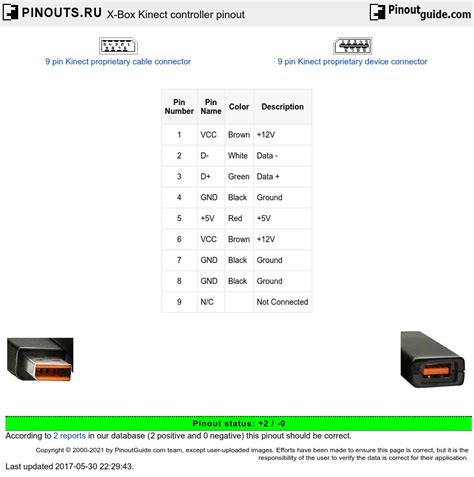 Image result for Kinect Pinout