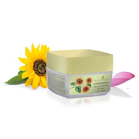 Shahnaz Husain Flower Botanics - Pink Lotus Sunflower Day Cream - 40g ...