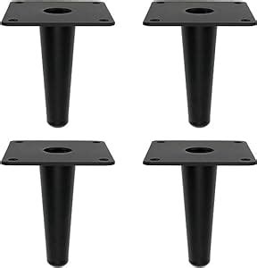 Dcloud Set of 4 Round Inclined Sleek Tapered Chair Legs Sofa Table Legs ...