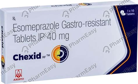 Chexid 40 MG Tablet (10): Uses, Side Effects, Price & Dosage | PharmEasy