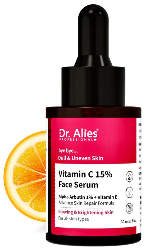 Dr. Alies 15% Vitamin C Face Serum With Vitamin E & Ferulic Acid For G