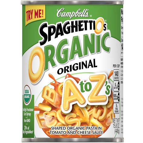 Buy Campbell's SpaghettiOs Organic A to Z's, 15.8 oz. Can Online at ...