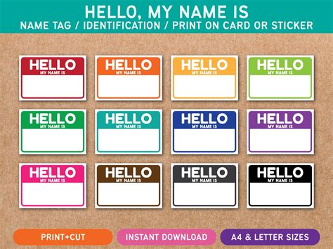 Hello My Name Is Printable Name Tags - prntbl.concejomunicipaldechinu ...