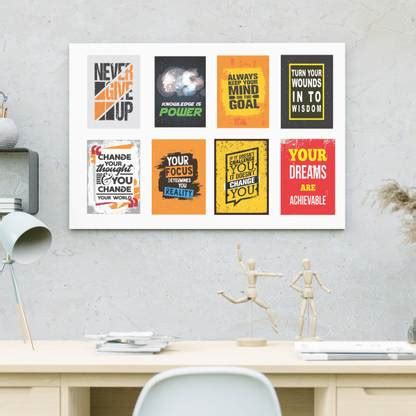 Motivational 8 Posters, Best Quality Posters Paper Print - Motivational ...