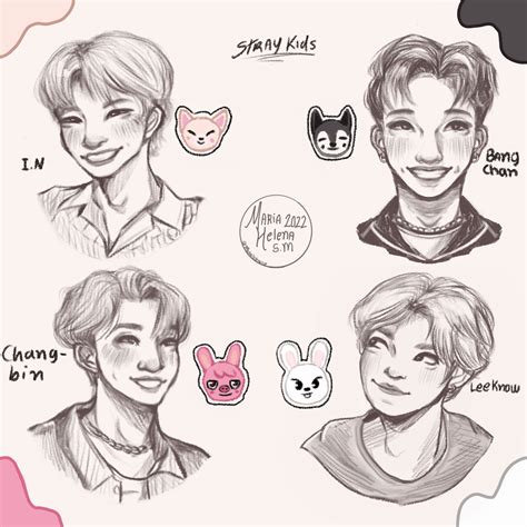 Stray kids sketches by MariaHelena1112 on DeviantArt