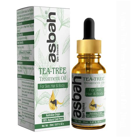 Buy Asbah Tea Tree Treatment Oil For Skin, Hair & Body 100% Natural ...