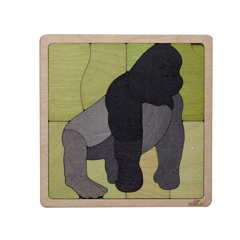 Buy Wooden Mountain Gorilla Puzzle - SkilloToys.com