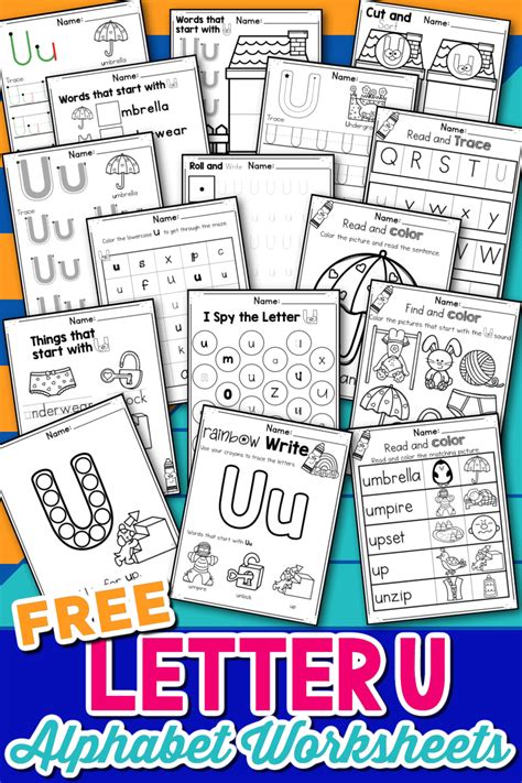 Printable Blue Alphabet U Letters 的图像结果