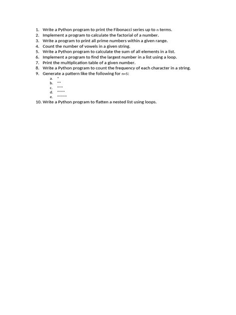 For Loop Questions in Python 的图像结果