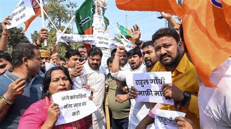Congress’ shirtless protest at AI summit sparks nationwide BJP backlash