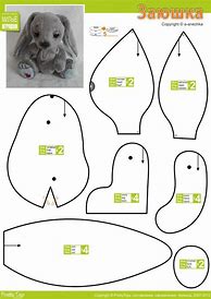 Image result for Rabbit Bunny Sewing Pattern