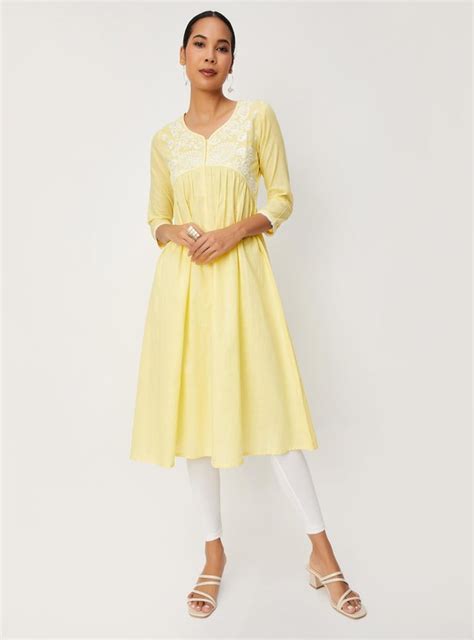 Buy Women Embroidered A-line Kurta Online at just Rs. 899.0 ...