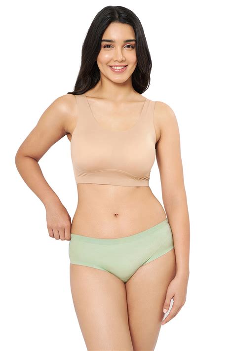 Buy Vanish Solid Low Rise Hipster Seamless Panty - Seafoam | amanté