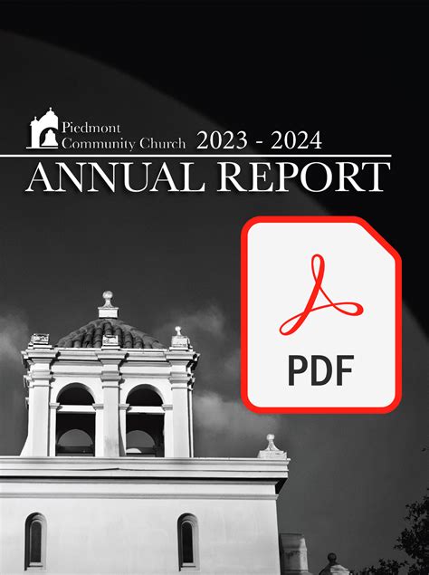 2023-24 ANNUAL REPORT - Piedmont Community Church