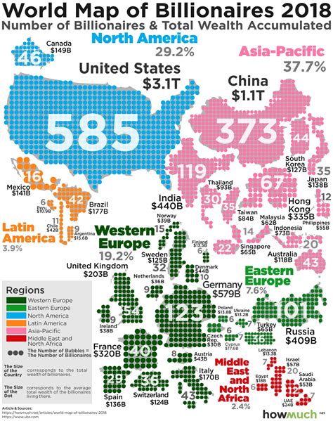 All the World’s Billionaires in a Single Map
