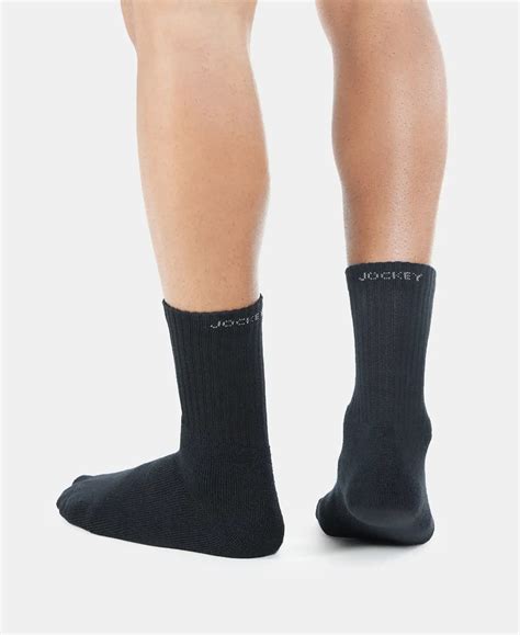 Buy Compact Cotton Terry Crew Length Socks With StayFresh Treatment ...